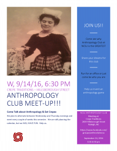 Anthropology Club Flyer